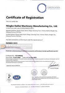 ISO6001 2015 yil